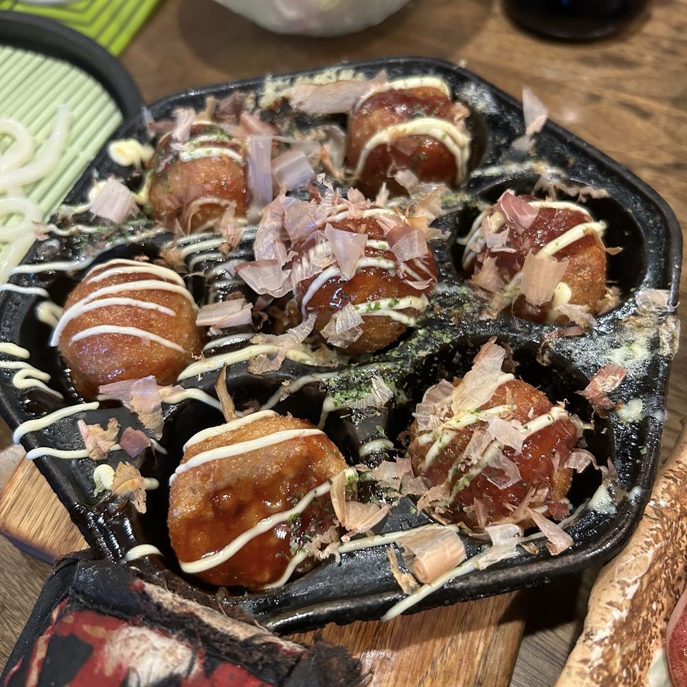 Mr Max - Takoyaki Ball Shaped Octopus Puffs - Sushi Bars Near Me - Irving, Texas