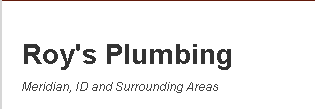 Slide of Roy's Plumbing