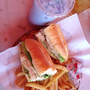 Coffee Lovers - Chicken and avocado sandwich and taro milk tea - Coffee & Tea Near Me - San Jose, California