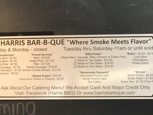 Menu photo 3 Harris Bar-B-Que Cedar Hill, TX Menu photo 3 Harris Bar-B-Que Cedar Hill, TX