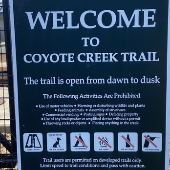 Coyote Creek Trail - Next to the water treatment plant ... what were they thinking? - Hiking Near Me - Milpitas, California Coyote Creek Trail - Next to the water treatment plant ... what were they thinking? - Hiking Near Me - Milpitas, California