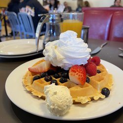 Cajun Kitchen Cafe - Berries & Cream Waffle it was delicious
