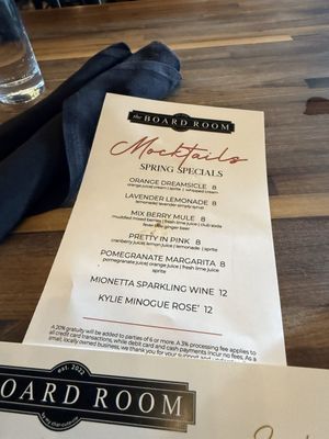 Menu photo 4 The Board Room Libertyville, IL