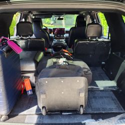 My luggage fits very well inside his vehicle.