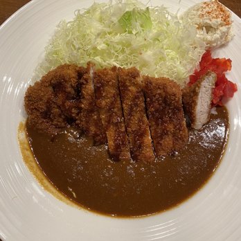 Curry Hyuga - Pork katsu curry (i asked for extra cabbage and they loaded it up!) - Japanese Curry Near Me - Burlingame, California
