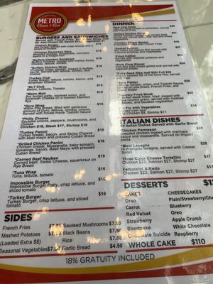 Menu photo 5 Metro Diner & Bar Atlanta, GA Menu photo 5 Metro Diner & Bar Atlanta, GA