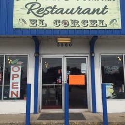 This is the outside of the Morris St El Corcel Restaurant