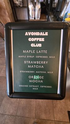 Menu photo 1 The Avondale Coffee Club Chicago, IL Menu photo 1 The Avondale Coffee Club Chicago, IL