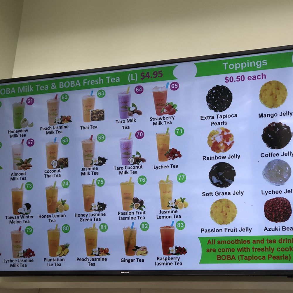 Hi Tea Cafe - Milk/fresh tea menu - Bubble Tea Near Me - Kahului, Hawaii