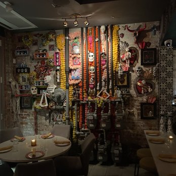 Orale Mexican Kitchen - Funky Dias de la Muertes inspired art in the front - Mexican Near Me - Hoboken, New Jersey Orale Mexican Kitchen - Funky Dias de la Muertes inspired art in the front - Mexican Near Me - Hoboken, New Jersey