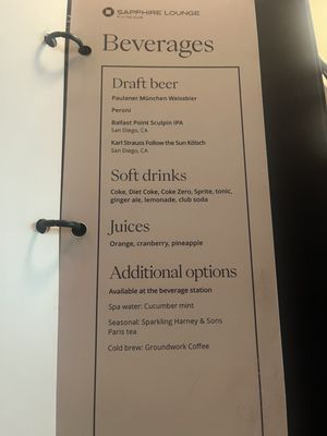 Menu photo 3 Chase Sapphire Lounge San Diego, CA Menu photo 3 Chase Sapphire Lounge San Diego, CA
