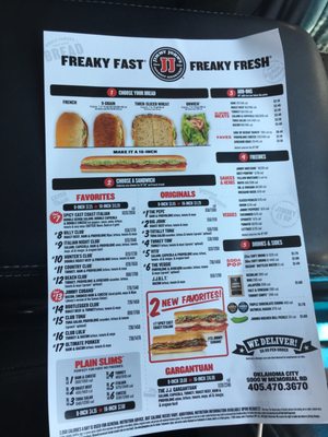 Menu photo 2 Jimmy John's Oklahoma City, OK Menu photo 2 Jimmy John's Oklahoma City, OK