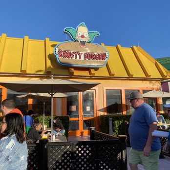 Universal Studios Florida - Krusty Burger I'm Krusty Land - Amusement Parks Near Me - Orlando, Florida