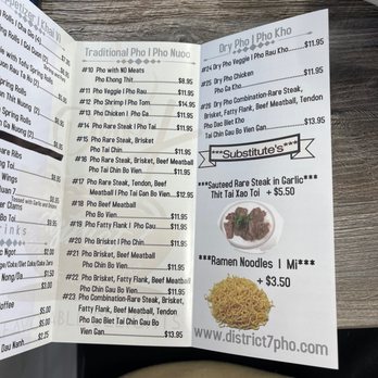 District 7 Pho - Menu - Vietnamese Near Me - Las Vegas, Nevada District 7 Pho - Menu - Vietnamese Near Me - Las Vegas, Nevada
