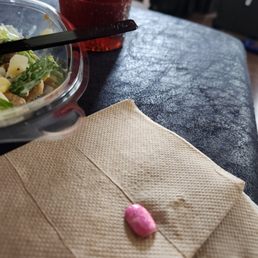 Fingernail in my salad
