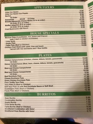 Menu photo 8 La Casita Alpine, TX Menu photo 8 La Casita Alpine, TX