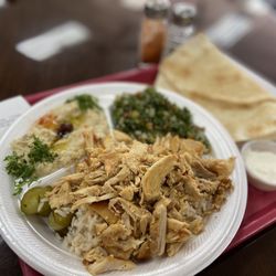 Mediterranean Bakery & Sandwich - Chicken Shawarma Plate