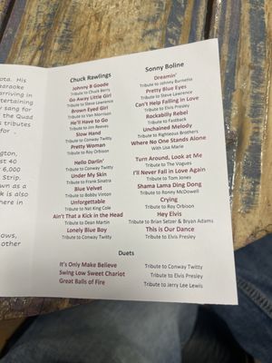 Menu photo 1 Firelight Barn Dinner Theater Henderson, NV