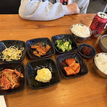 Tang Jip - Some of the sides they brought to us. - Korean Near Me - Alameda, California Tang Jip - Some of the sides they brought to us. - Korean Near Me - Alameda, California