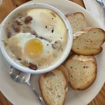 Cream Pot - Baked eggs - bacon - Breakfast & Brunch Near Me - Honolulu, Hawaii Cream Pot - Baked eggs - bacon - Breakfast & Brunch Near Me - Honolulu, Hawaii