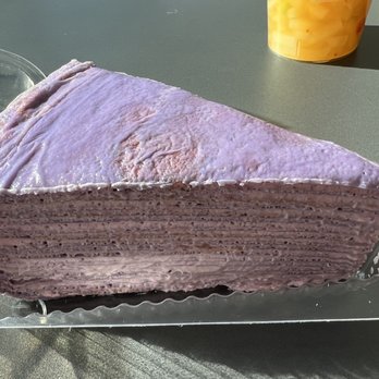 TBaar - Ube (Sweet Purple Potato) Crepe Cake - Bubble Tea Near Me - Buena Park, California