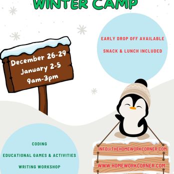 The Homework Corner - The Homework Corner's Winter Camp 2023 - Tutoring Centers Near Me - La Crescenta, California The Homework Corner - The Homework Corner's Winter Camp 2023 - Tutoring Centers Near Me - La Crescenta, California