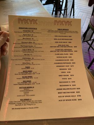 Menu photo 6 IYKYK Forest Hills New York, NY Menu photo 6 IYKYK Forest Hills New York, NY