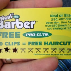 Neal the Barber - Cool Punch Card