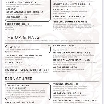 Cholita Taqueria - New menu/prices - Mexican Near Me - Indianapolis, Indiana