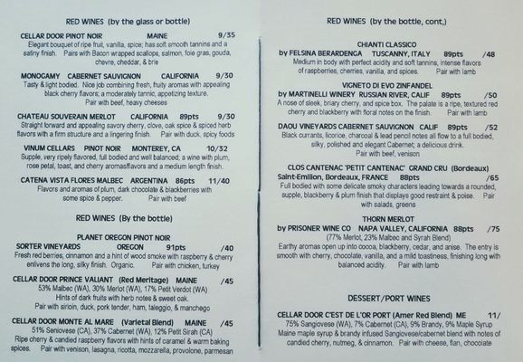 Menu photo 8 Ottos on the River Augusta, ME