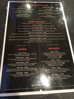 Menu photo 6 Wicked Wing Worcester, MA