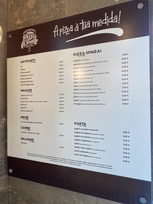 Menu photo 2 Pizza Misura Lisbon, 11 Menu photo 2 Pizza Misura Lisbon, 11