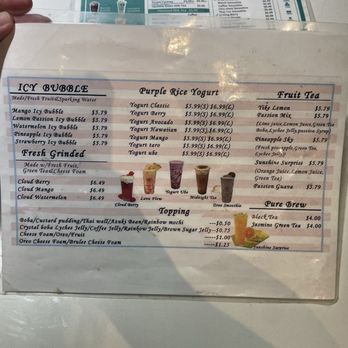 S7 Icybubble - Kunia - Menu - Juice Bars & Smoothies Near Me - Waipahu, Hawaii S7 Icybubble - Kunia - Menu - Juice Bars & Smoothies Near Me - Waipahu, Hawaii