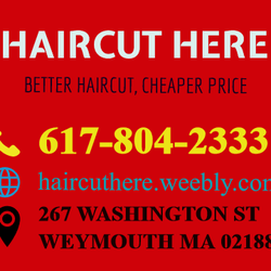HAIRCUT HERE - Sign