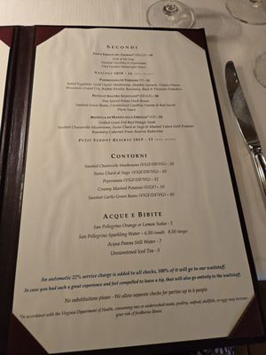 Menu photo 1 Palladio Restaurant Barboursville, VA