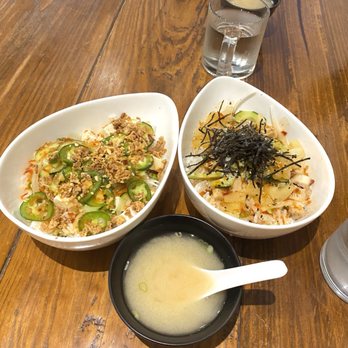 Below 40 Poke House - Veggie Poke Bowl + Chicken Poke Bowl - Sushi Bars Near Me - Carrollton, Texas