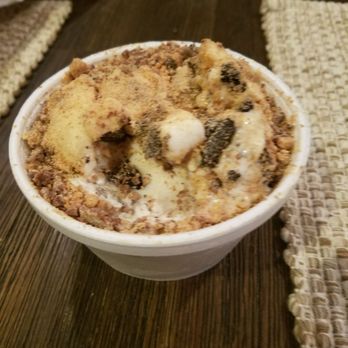 Vanilla Bean Creamery - Smores & cookie monster topped with Reeses cups! Delicious! - Ice Cream & Frozen Yogurt Near Me - Cranford, New Jersey Vanilla Bean Creamery - Smores & cookie monster topped with Reeses cups! Delicious! - Ice Cream & Frozen Yogurt Near Me - Cranford, New Jersey