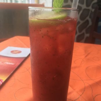 Layla's - Most yummy raspberry mojito ever! - Mexican Near Me - Puerto Vallarta, JAL