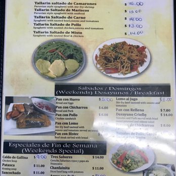 Mar Y Luna - Menu Page 5 of 6 - Peruvian Near Me - Bound Brook, New Jersey Mar Y Luna - Menu Page 5 of 6 - Peruvian Near Me - Bound Brook, New Jersey