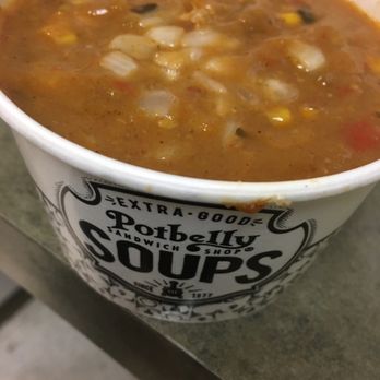 Potbelly - Enchilada soup with onions added! Delicious! - Sandwiches Near Me - Fort Collins, Colorado Potbelly - Enchilada soup with onions added! Delicious! - Sandwiches Near Me - Fort Collins, Colorado