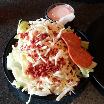 Pizza Shoppe - Amazing salad with the pink dressing. - Pizza Near Me - Overland Park, Kansas Pizza Shoppe - Amazing salad with the pink dressing. - Pizza Near Me - Overland Park, Kansas