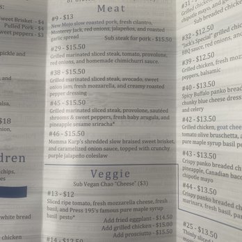 Press 195 - Bayside - Temporary Limited Fall 2020 Menu - Sandwiches Near Me - Bayside, New York Press 195 - Bayside - Temporary Limited Fall 2020 Menu - Sandwiches Near Me - Bayside, New York