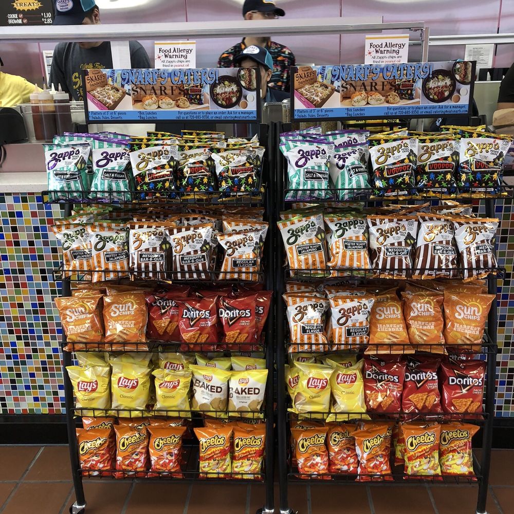 Snarf's Sandwiches - Inside - chips rack - Sandwiches Near Me - Englewood, Colorado Snarf's Sandwiches - Inside - chips rack - Sandwiches Near Me - Englewood, Colorado