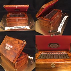 Cakes By Lissette - Cigar cake... everything is edible! Fondant decorations.