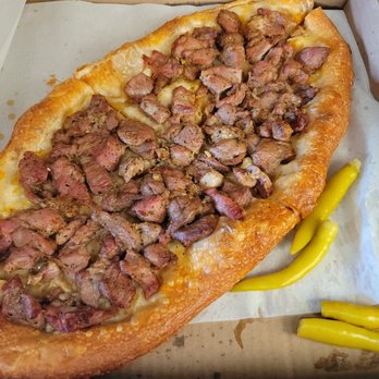 Babba Grill - Pork Pizza - Modern European Near Me - Darien, Illinois Babba Grill - Pork Pizza - Modern European Near Me - Darien, Illinois