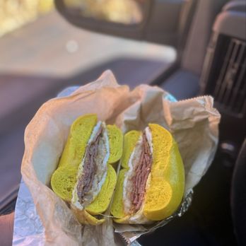 Bagel and Bean Cafe - Egg bagel turkey bacon 2 eggs cheddar hash brown - Bagels Near Me - Mount Kisco, New York Bagel and Bean Cafe - Egg bagel turkey bacon 2 eggs cheddar hash brown - Bagels Near Me - Mount Kisco, New York