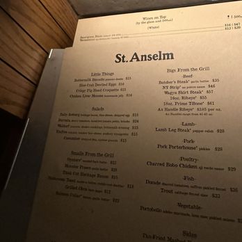 St. Anselm - Simple, understated menu that wows! - Steakhouses Near Me - Washington, DC, District of Columbia