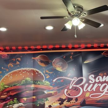 Sam’s Burgers - Indoor Dining Wall Deco - Burgers Near Me - Fresno, California Sam’s Burgers - Indoor Dining Wall Deco - Burgers Near Me - Fresno, California
