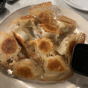 Pan Dumpling House - D5. Shrimp and Pork Dumplings (PAN FRIED) - Chinese Near Me - Corona, California Pan Dumpling House - D5. Shrimp and Pork Dumplings (PAN FRIED) - Chinese Near Me - Corona, California