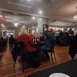 Our view from our favorite front window table. The place was packed at 7:00 NYE and was packed when we were leaving.